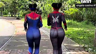 Extreme ass fucking with Jenifer Play on Halloween - anal