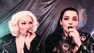 Blonde & Brunette Fetish Lesbians - Big Tits, Big Asses Sex Marathon