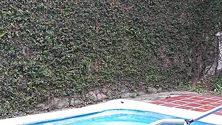 Curvy 18yo Latina Virgin Pool Lesson Turns Into Taboo Facial Fuck-fest