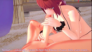 Makima Fucked on the Beach - Chainsaw Man