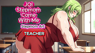 JOI Stepmom Teacher Dirty Solo BBW - Come with me 100% You'll cum - Dirty Talk