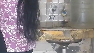 Horny Step Sister Caught in Kitchen - Step Bro Fucks Her Hard While Coo