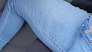 With High Heels and Pedal Pumping I Have a Big Squirt in My Pants