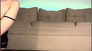 Big Anal Plug in Tight Ass, Fingering Pussy