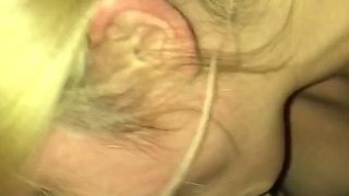 Blonde Sucking My Cock Before Going to Sleep