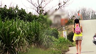 Brunette Amateur Nailed Outdoors In Public