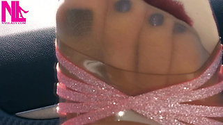 Dangling on the Passenger Seat in the Car