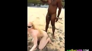 Beach Dick-Taking Turns by Amateurs Outdoors