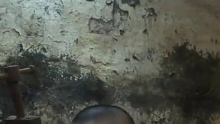 The rubber cock blown hard