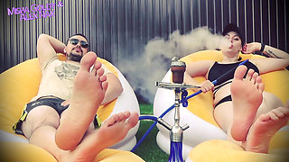 Lick Feet of Alpha Couple, Get Dose of Humiliations and Cum After Cum Countdown