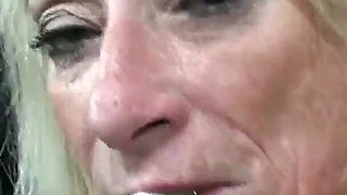 Old GILF Sucks Cock Like She Hasn’t Seen One in Years