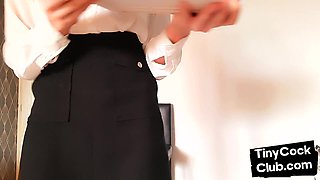 Micropenis loser got humiliated by babe