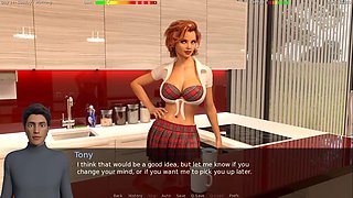 Big boobs in a visual novel with a three-dimensional twist