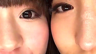 Himari Ogawa and Mio Shinozaki Cover You in Saliva with Their Plump Tongues
