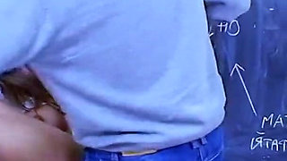 Teacher fucks the hottest student in the class during the long break