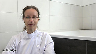 Custom Clip with Smock, Watch, and Yogurt, Sploshing