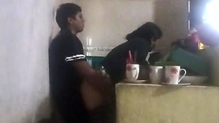 Maid Fucked in the Kitchen (my Wife Almost Found Us Out)