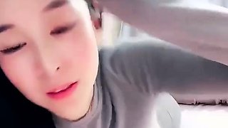 POV close up asian gf blowjob