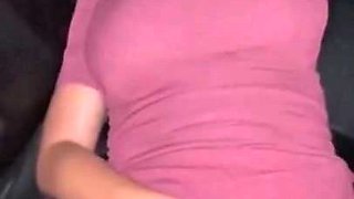 Cheating Big Bust MILF Car Hookup During Risky Night Passion