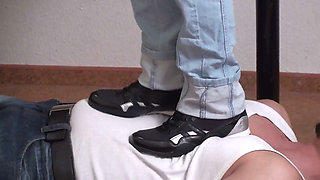 Young feet trample the slave