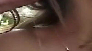 Brunette MILF Ravished in Wild Outdoor Threesome Adventure