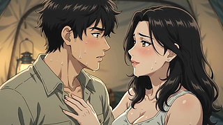 Too Close to Resist Forbidden Night in the Tent Hentai