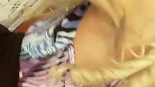 The mature Cindy Behr a slut with two provocative tits and a shaved pussy wants a big cock in her pussy