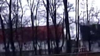 Horny Mature Blonde Teases Outdoors Then Pounds Pussy with Dildo