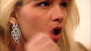 Blonde Girl with Tattoo on Her Tits Sex with Stepdad with Big Cock and Cumshot