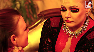 Lesbian Spanking Lezdom with Mistress Selina Morgan and Lila Biene