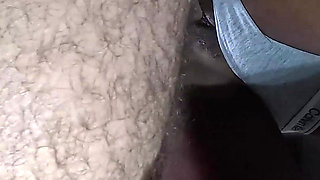 Doggy Cummed Ebony Slut Creampied
