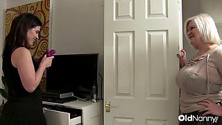 Amateur Czech Granny Seduces Teen Stud for Blowjobs