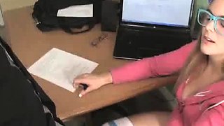 Fresh 18 year old hottie teen Kendra Lynn is studying for