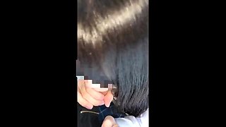 Emo teen on solo webcam masturbation