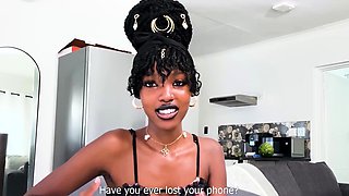 Amateur Petite Ebony Teen Riding American BWC