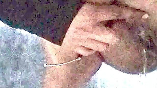 Look How My Step Sister Is Peeing Out of Her Pussy