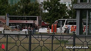 Public Bus Group sex Fucks Uma Hard