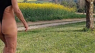 A Super-hot Granny in a Racy Thong Bodysuit!