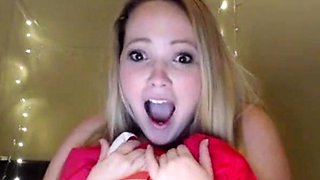 Black Dildo Makes Abby Cum Hard