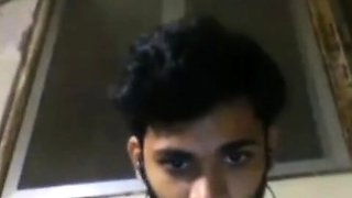 Big-Cock Indian Guy Jerks Off on Webcam
