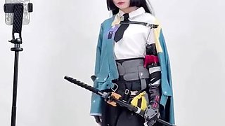 Kawaii Blonde Teases Exclusive Cosplay Solo Fantasy