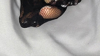 Lace Nylon French Pedicure