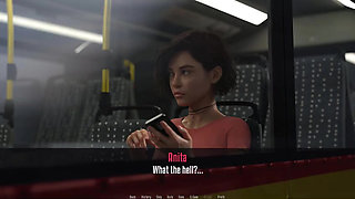 Anitas Internship - Gameplay - Roleplay - Exposing Tits in Bus and Interview