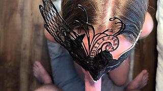 On My Knees Swallowing a Massive Load