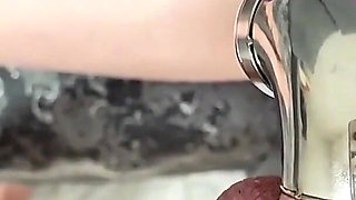 The Swollen, Armored Cock Pulsates and Tries to Cum