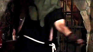 Rebecca - Hung Upside Down with Weights to Be Whipped