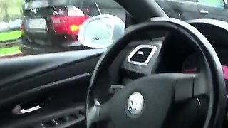 Public City Car Ride Solo Female Orgasm with a Sex Toy