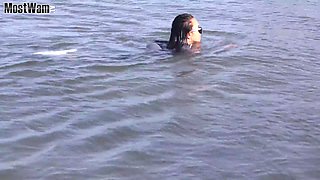 Wet Workout at the Beach