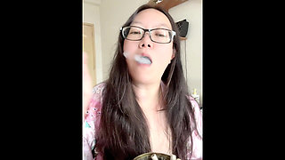 Darkside Smoking Asian: Filthy Cigarette Filter Nicotine Sfain Reveal & Extraction + Nipple Flash