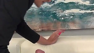 Blond Mistress Gives a Perfect Controlled Orgasm by a Handjob and Blowjob - Dd_671